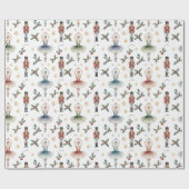 Nutcracker Ballet Kerstmis Cadeaupapier (Vlak)