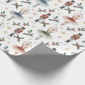 Nutcracker Ballet Kerstmis Cadeaupapier (Hoek)