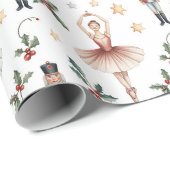 Nutcracker Ballet Kerstmis Cadeaupapier (Rol Hoek)