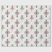 Nutcracker Ballet Kerstmis Cadeaupapier (Vlak)