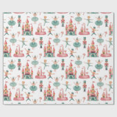 Nutcracker Ballet Kerstmis Cadeaupapier (Vlak)