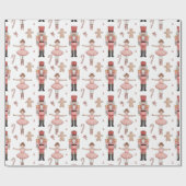 Nutcracker Ballet Kerstmis Cadeaupapier (Vlak)