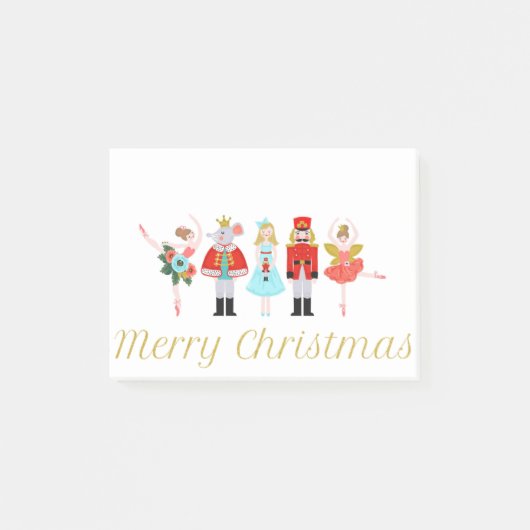 Nutcracker Ballet Kerstmis Post-it® Notes (Voorkant)