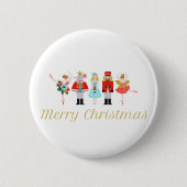 Nutcracker Ballet Kerstmis Ronde Button 5,7 Cm (Voorkant)