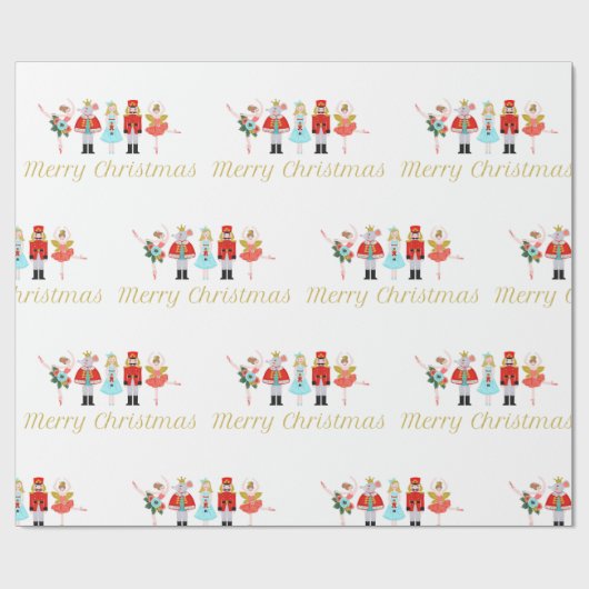 Nutcracker Ballet kerstpapier Cadeaupapier (Vlak)