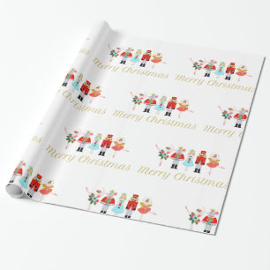 Nutcracker Ballet kerstpapier Cadeaupapier