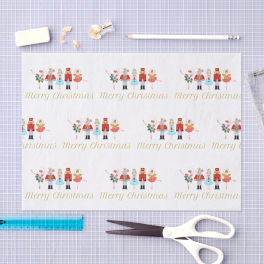Nutcracker Ballet-kerstpapier Tissuepapier (Craft)