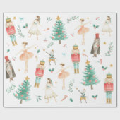 Nutcracker Ballet met kerstmis Afbeeldingen Verpak Cadeaupapier (Vlak)
