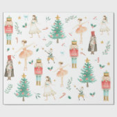 Nutcracker Ballet met kerstmis Afbeeldingen Verpak Cadeaupapier (Vlak)