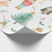 Nutcracker Ballet met kerstmis Afbeeldingen Verpak Cadeaupapier (Hoek)