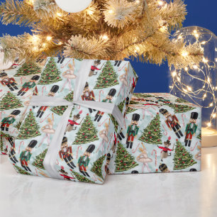 Nutcracker Ballet met kerstmis Afbeeldingen Verpak Cadeaupapier