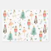 Nutcracker Ballet met kerstmis Afbeeldingen Verpak Inpakpapier Vel (Voorkant)