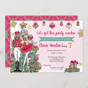 Nutcracker Ballet met Kerstmis, gouden dag Kaart