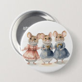 Nutcracker Ballet Mice Ronde Button 7,6 Cm (Voorkant /achterkant)