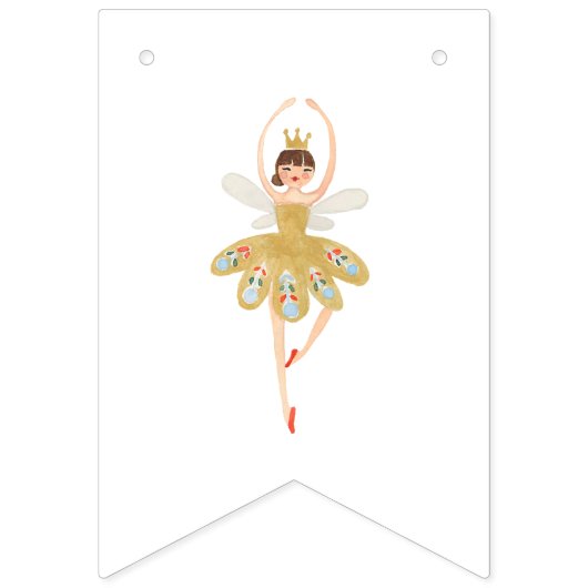 Nutcracker Ballet Party Banner - Bunting (Eerste vlag)