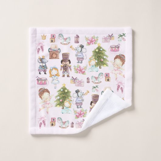 Nutcracker Ballet Pattern Bath Towel Set Bad Handdoek (Wasdoekje)