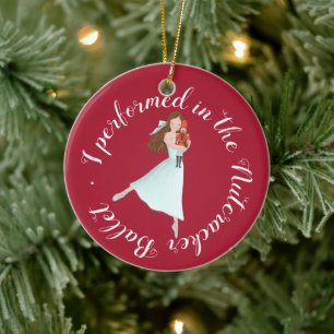Nutcracker Ballet Performance   Gepersonaliseerd Keramisch Ornament