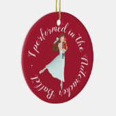 Nutcracker Ballet Performance | Gepersonaliseerd Keramisch Ornament (Rechts)