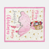 Nutcracker Ballet Personalize Fleece Blanket/Mediu Deken (Voorkant (Horizontaal))