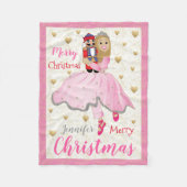 Nutcracker Ballet Personalize/Roze Fleece Blanket Deken (Voorkant)