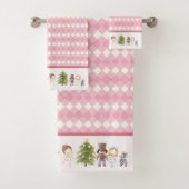 Nutcracker Ballet Roze Bathroom Set II Bad Handdoek (Insitu)