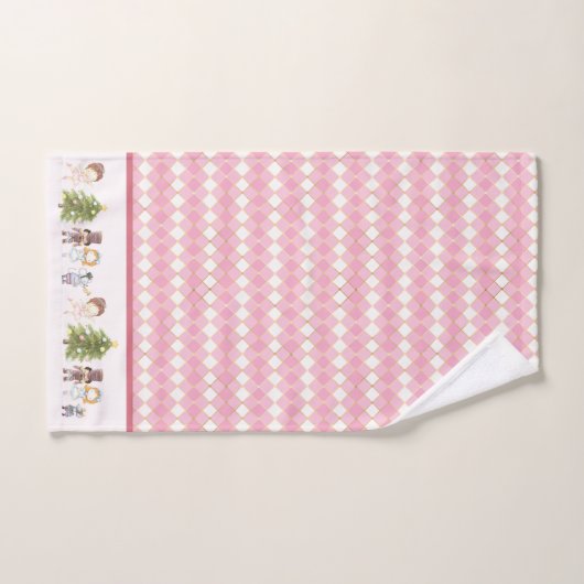 Nutcracker Ballet Roze Bathroom Set II Bad Handdoek (Handdoek)