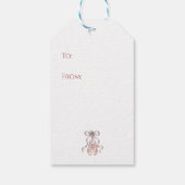 Nutcracker Ballet Slippers with Pink Ribbon Cadeaulabel (Achterkant)