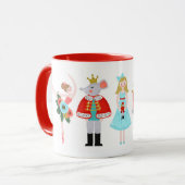 Nutcracker Ballet tekent kerstmis Mok (Voorkant links)