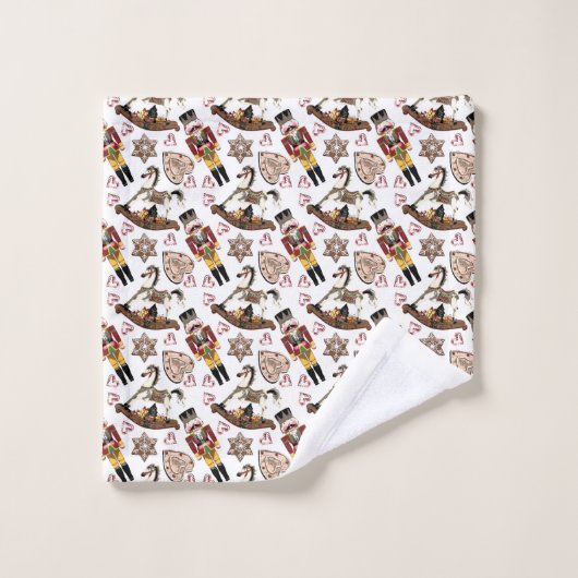 Nutcracker Bathroom-handdoekset Bad Handdoek (Wasdoekje)