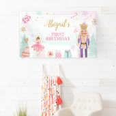 Nutcracker Birthday Girl Land of Sweets Backdrop Spandoek (Insitu)