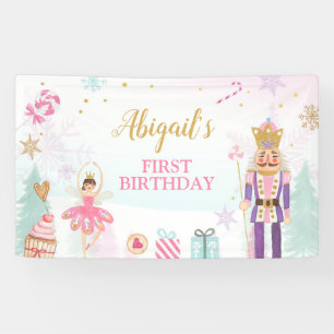 Nutcracker Birthday Girl Land of Sweets Backdrop Spandoek