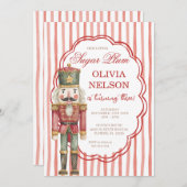 Nutcracker Birthday Sugar Plum Ballet Invitation (Devant / Derrière)