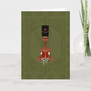 Nutcracker cadeau de Noël Carte de voeux de Noël