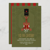 Nutcracker Cadeau Noël Fête Invitation (Devant / Derrière)