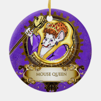 Nutcracker Ceramic Circle Ornament: Muiskoningin Keramisch Ornament