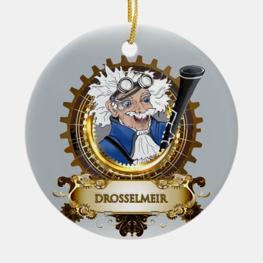 Nutcracker Ceramic Cirnament DROSSELMEIR Keramisch Ornament (Voorkant)