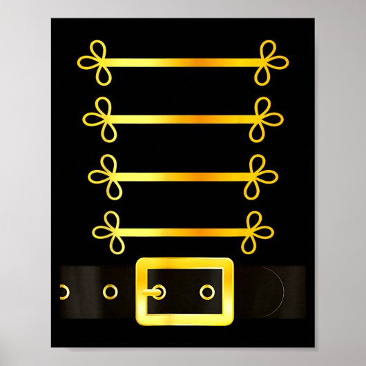 Nutcracker Character Soldier Costume Uniform Funny Poster (Voorkant)