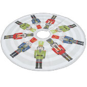 Nutcracker Chirstmas Fleece Kerstboom Rok (Gekanteld)