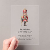 Nutcracker Christmas Party  Acryl Uitnodigingen (Insitu (Draagbaar))