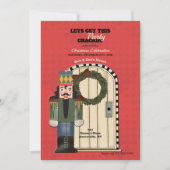Nutcracker Christmas Party Invitation (Devant)