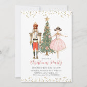 Nutcracker Christmas Party Invitation (Devant)
