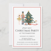 Nutcracker Christmas Party Invitation (Devant)