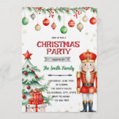 Nutcracker Christmas Party Invitation (Devant)