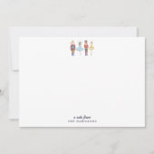 Nutcracker Christmas Stationery Note Card Kaart (Voorkant)
