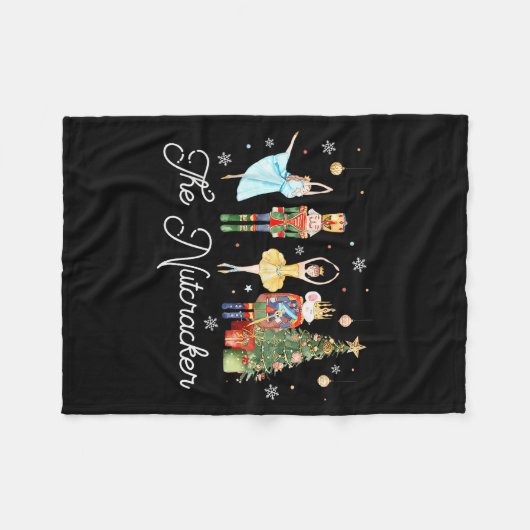 Nutcracker Christmas Xmas Family Matching Pajamas Fleece Deken (Voorkant (Horizontaal))