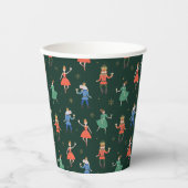 Nutcracker Cocktail Party Christmas Papieren Bekers (Voorkant)