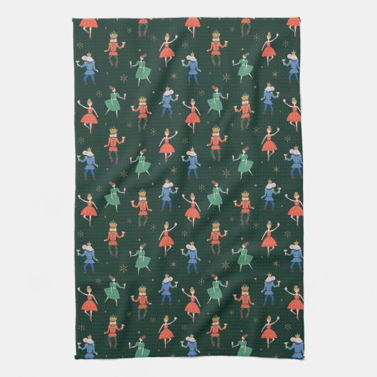 Nutcracker Cocktail Party Christmas Theedoek (Verticaal)