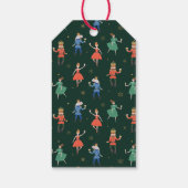 Nutcracker Cocktail "Sending Cheer" Kerstmis Cadeaulabel (Achterkant)