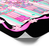 Nutcracker Coquette Nk Bow Xmas Holiday Merry Chri Poster (Hoek)