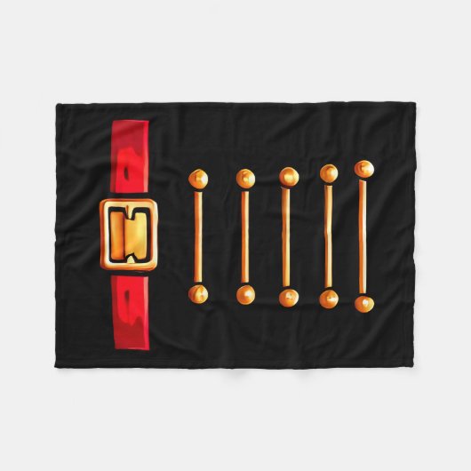 Nutcracker Costume Matching Toy Solider Women Kids Fleece Deken (Voorkant (Horizontaal))